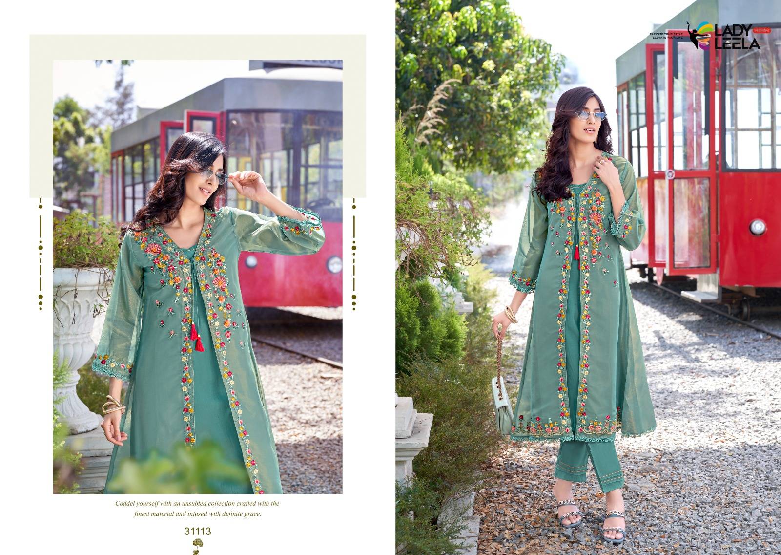 FLORAL by LADY LEELA 3111 to 3116 Series Designer Stylish Fancy Ethnic Wear Collection Heavy Handwork & Embriodery Stitched dresses At Wholesale Price